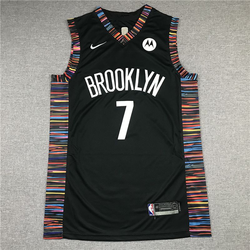 Men Brooklyn Nets #7 Durant Black City Edition 2021 Game Nike NBA Jersey